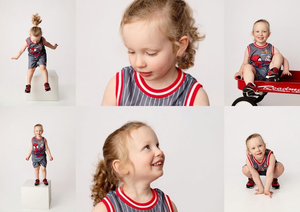 spiderman loving 3 year old in photography session in Tulsa, Ok